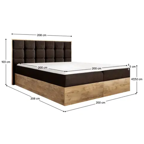 Boxspring Boxspringová postel SUSAN 2 Tempo Kondela