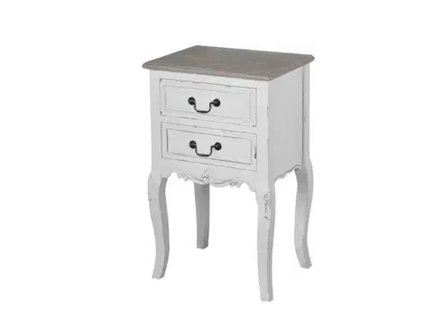 Nočné stolíky Rimini White RIW021 Nočný stolík