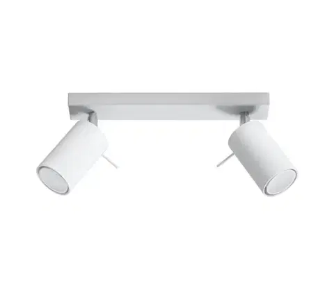 Svietidlá  SL.0088 - Bodové svietidlo RING 2 2xGU10/10W/230V biela SL.0088