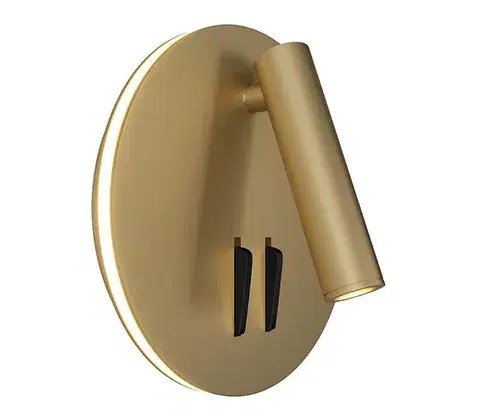 Svietidlá Maytoni C176-WL-01-6W-MG - LED Nástenné bodové svietidlo IOS LED/9W/230V zlatá C176-WL-01-6W-MG