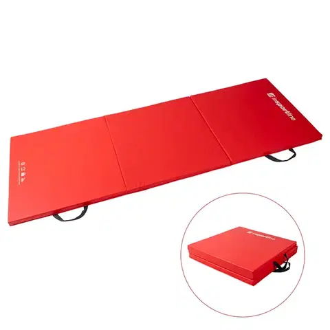 Žinenky Skladacia gymnastická žinenka inSPORTline Trifold 180x60x3 cm červená