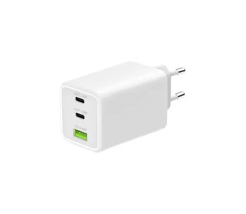 Predlžovacie káble Winner Group - Nabíjací adaptér GaN 1xUSB-A + 2xUSB-C 100W biela WINSITGAN100