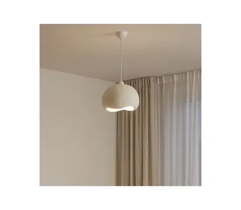Svietidlá BRILAGI - Závesný luster na lanku WABI SABI 1xE27/40W/230V pr. 34 cm biely 118OPV2626