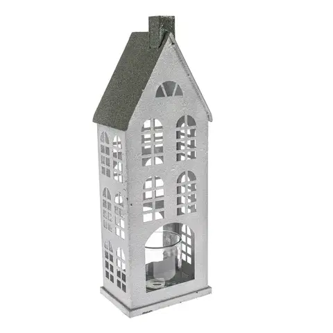 Vianočné dekorácie Kovový svietnik Green House, 20 x 14 x 44 cm, 44 cm