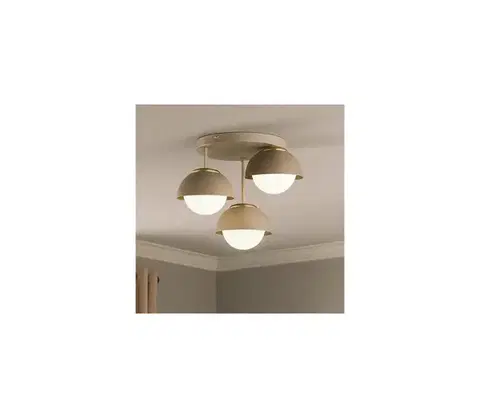 Svietidlá BRILAGI - Pritrjeni lestenec COSMO 3xE27/60W/230V v bež/zlati barvi 87-009B