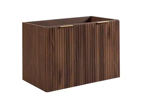 Skrinky do kúpeľne Elvisia Skrinka pod umývadlo FLOW Oak walnut 80 2D | 80 cm