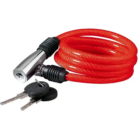Zámky na bicykel Kellys Beat 100 cm Red