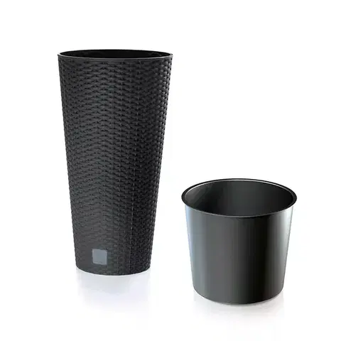 Kvetináče a truhlíky NABBI DRTUS300 plastový kvetináč 30 cm antracit