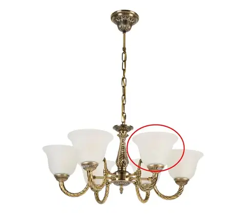 Lampy BRILAGI - Náhradné sklo ku lustru a nástennému svietidlu CLASSIC E14 pr. 11 cm biele bg72843