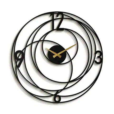 Hodiny Nástenné hodiny Big Bang APS027, Black, 49 x 49 cm