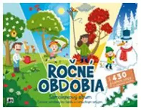 Nalepovačky, vystrihovačky, skladačky Samolepkový album - Ročné obdobia