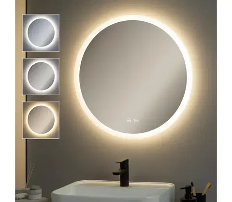 Kúpeľňové zrkadlá BRILAGI - LED stmievateľné vyhrievané zrkadlo s podsvietením CLARA PRO LED/19W/230V pr. 60 cm IP44 FG-GM1108-19W
