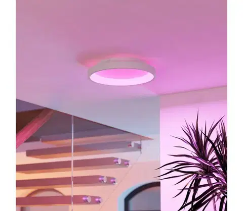 Svietidlá Eglo 901912 - LED RGBW stmievateľné stropné svietidlo LORETELLO-Z LED/19,6W/230V priemer 35 cm biela 901912