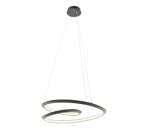 Svietidlá Redo 01-3378 - stmievateľný LED luster na lanku STORM LED/60W/230V, čierny 01-3378