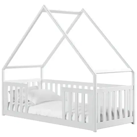 Detské postele Posteľ Domček Bee 90x200 biela