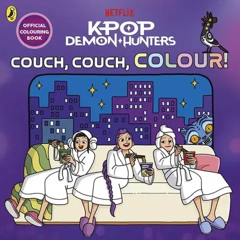 Pre deti a mládež - ostatné KPop Demon Hunters: Couch, Couch, Colour!: Official Colouring Book - KPop Demon Hunters