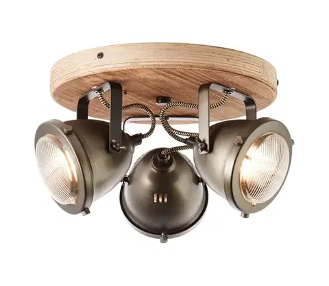 Svietidlá Brilliant - Bodové svietidlo CARMEN WOOD 3xGU10/5W/230V eukalyptus 72034/84