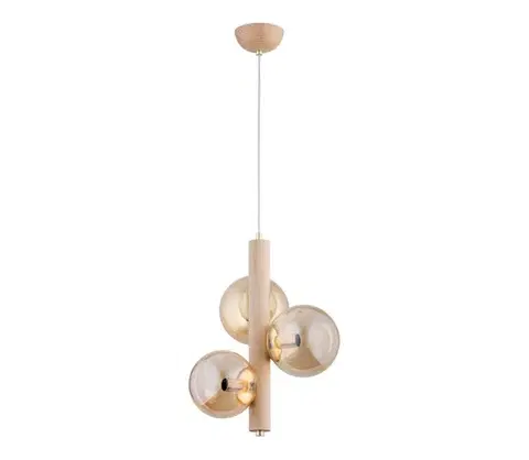 Svietidlá  Luster na lanku KANET 3xE14/40W/230V béžová 62290