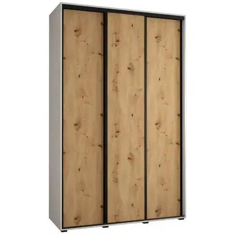 Šatníkové skrine Skriňa 45 Canaris 1 170 biela/artisan/čierna