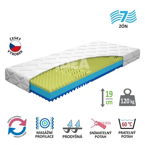 Matrace Matrac s poťahom IDEA TONA VISCO 90x200x19