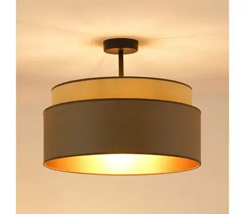 Svietidlá BRILAGI - Prisadený luster OREGON VEGE 1xE27/15W/230V pr. 45 cm šedá 608626