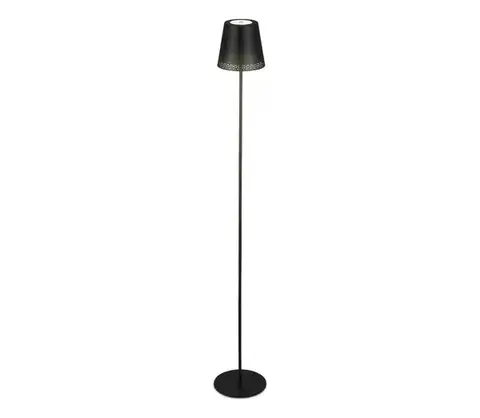 Lampy Briloner 1438015 - LED stmievateľná stojaca lampa KIKI 4,3W/5V IP44 2600 mAh čierna 1438015