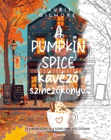 Maľovanky pre dospelých A Pumpkin Spice kávézó színezőkönyv - Nicolette Cavern