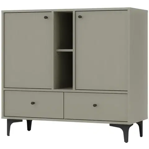 Komody do spálne Komoda Tokyo 1  2F 2S eukalyptus 825