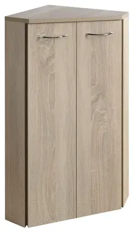 Kúpeľňový nábytok AQUALINE - ZOJA/KERAMIA FRESH skrinka rohová 35x78x35cm, dub platin 50323