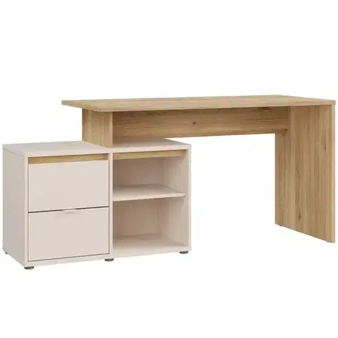 Moderné kancelárske stoly Písací stôl Mimatte Piesok L/R Avnb131-M846