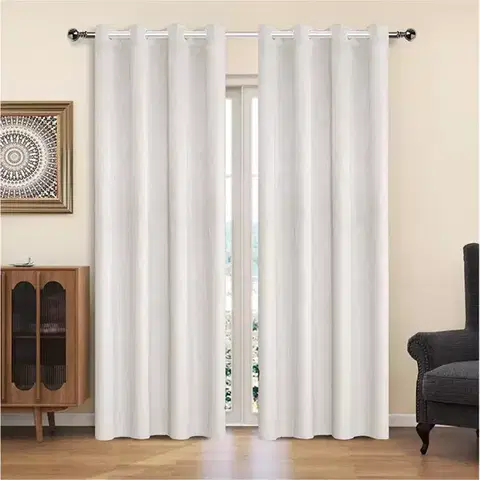 Závesy do spálne Záves na krúžkoch YC11933/200G/112/140x250 cm krémový
