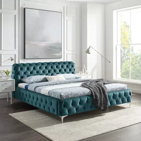 Postele Chesterfield posteľ ZETHOS Dekorhome