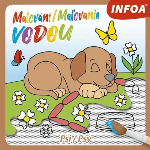 Nalepovačky, vystrihovačky, skladačky Malování / Maľovanie vodou – Psi