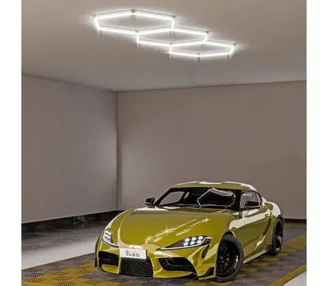 Svietidlá SmartLED LED stropné svietidlo HEXAGON LED/128W/85-265V 6000K 248x97 cm CRI 90 IP54 biela 5433
