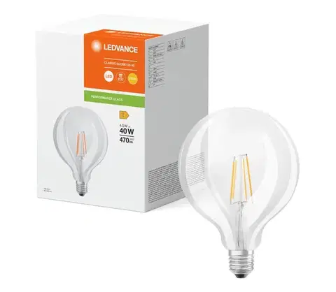 LED osvetlenie LED žiarovka GLOBE CLASSIC FILAMENT G125 E27/4W/230V 2700K - Ledvance 4099854054198