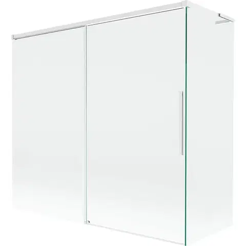 Sprchové dvere MEXEN/S - Rox L vaňová zástena 2-krídlová posuvná 170 + 80 x 150, transparent, biela 8C9L-170-080-20-00
