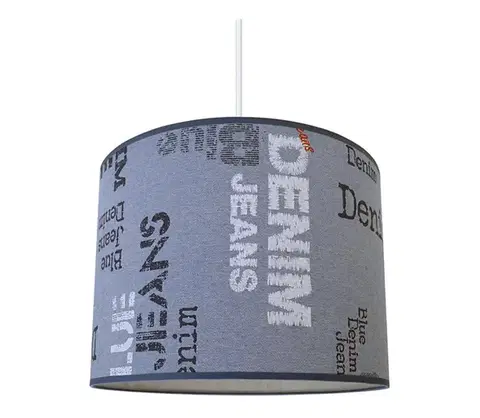 Svietidlá  Luster na lanku JEANS 1xE27/60W/230V