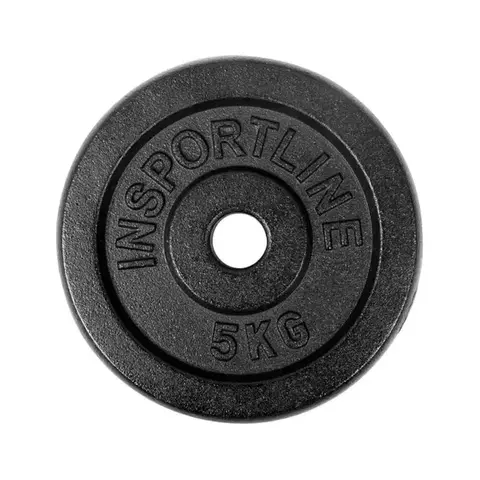 Závažia k činkám Liatinové závažie inSPORTline Castblack 5 kg 30 mm