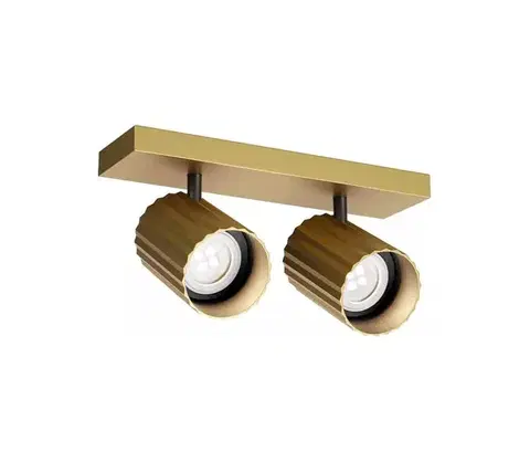 Svietidlá Redo 01-3402 - Bodové svietidlo DELPHI 2xGU10/7W/230V zlaté 01-3402