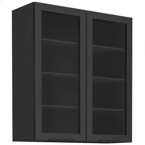Kuchynské skrinky visiace Kuchynská skrinka Monza orech okapi 80gs-90 2f