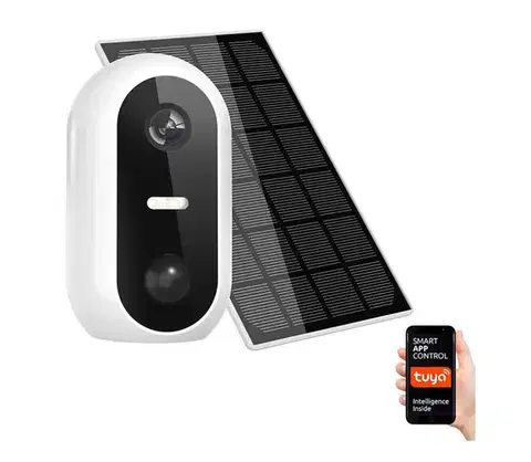 LED osvetlenie  1D78 - Inteligentná IP kamera so sol. panelom 1080p 9600 mAh IP54 Wi-Fi Tuya 1D78