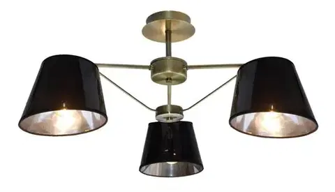 Stropná svetla Čierna/patinová stropná lampa Cortez
