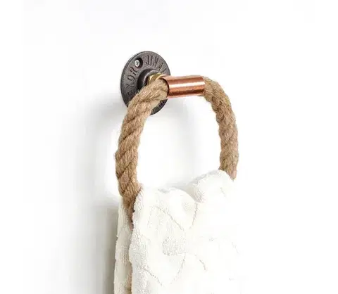 Svietidlá  Držiak uteráka 16x16 cm béžová/zlatá 792EVL2772