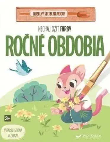 Leporelá, krabičky, puzzle knihy Nechaj ožiť farby - Ročné obdobia