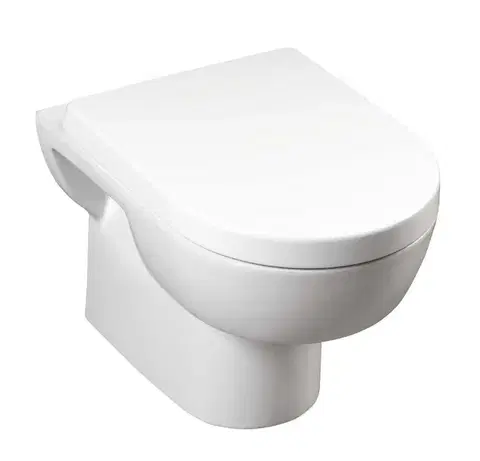 Záchody AQUALINE - MODIS závesná WC misa, 36x52cm, biela MD001