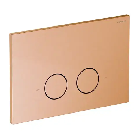Záchody OMNIRES - STEEL-R45 splachovacie tlačidlo z nerezovej ocele, meď brúsená ST45PS1CPB