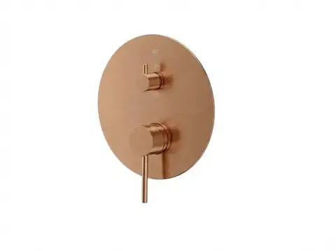Kúpeľňové batérie Sprchová a vaňová batéria SAT Aurum bez podomietkového telesa brúsený rose gold SATBAUR215VBRG SATBAUR215VBRG