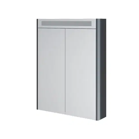 Kúpeľňový nábytok Mereo Siena, kúpeľňová galérka 64 cm, zrkadlová skrinka, antracit mat CN436GA