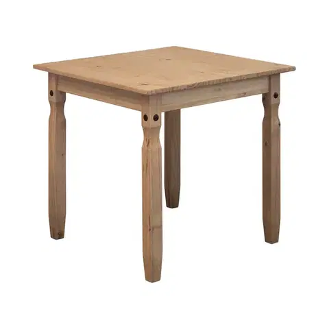 Jedálenské stoly Jedálenský stôl 78x78 CORONA 2 vosk 16117