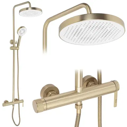 Kúpeľňové batérie REA REA - Sprchový set Grace Brush Gold REA-P4401
